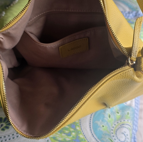 New LAGGO Joyce Hobo Bag Tote Shoulder Crossbody Yellow - Picture 8 of 9